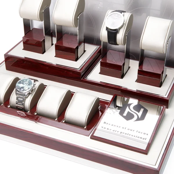 Metal Wooden Watch Window Display
