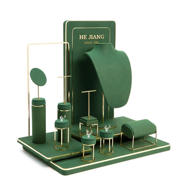 Metal Silk Wooden Jewelry Window Display