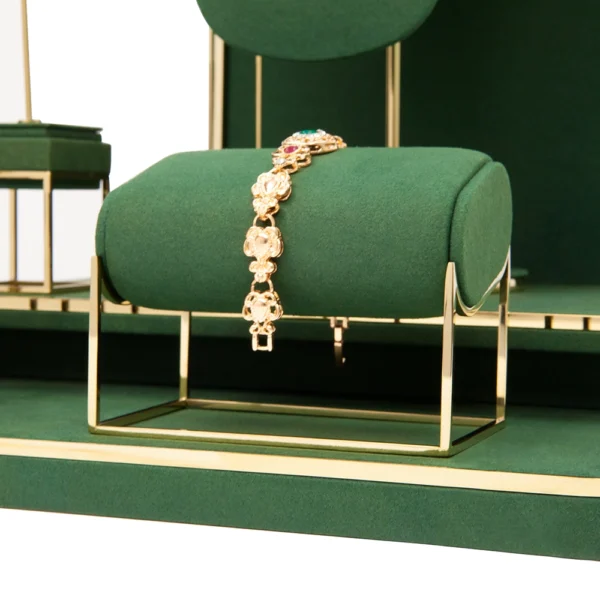 Metal Silk Wooden Jewelry Window Display