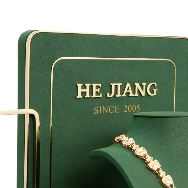 Metal Silk Wooden Jewelry Window Display