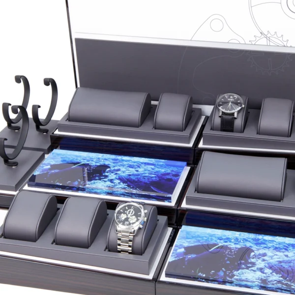 Metal MDF Wooden Watch Window Display