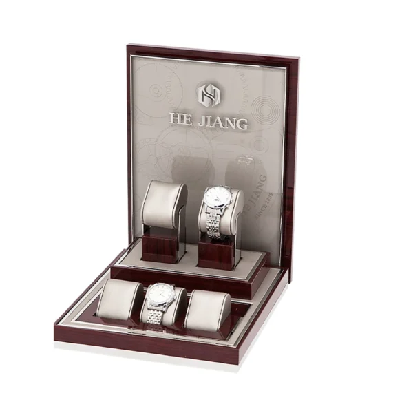 Luxury Small Watch Display with Metal Deco Style 1