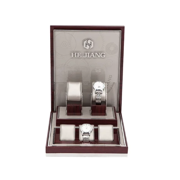 Luxury Small Watch Display with Metal Deco Style 1