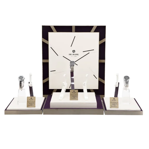 Elegant Wooden Style Watch Window Display Style 3