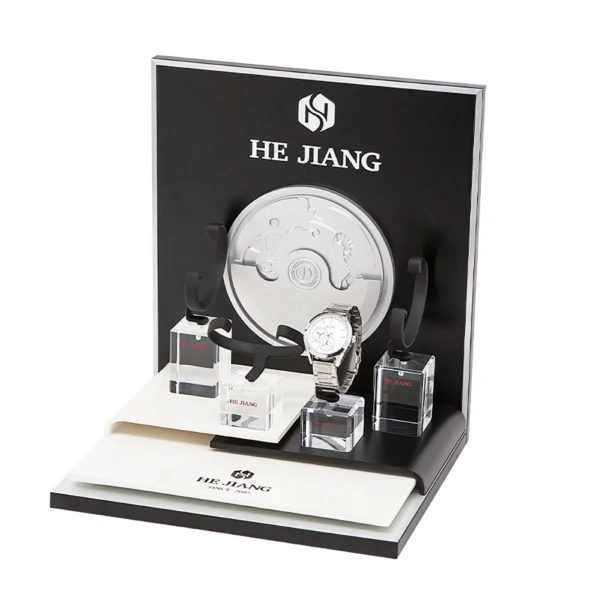 Luxury Small Watch Display with Metal Deco Style 2