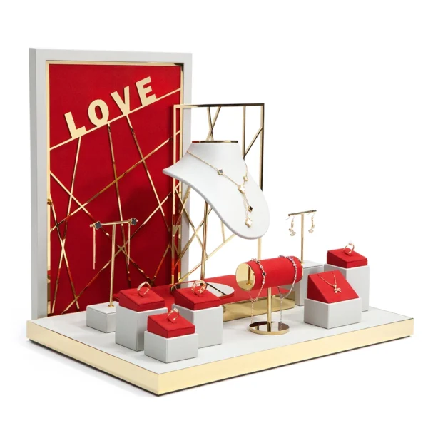 Metal Silk Jewelry Display