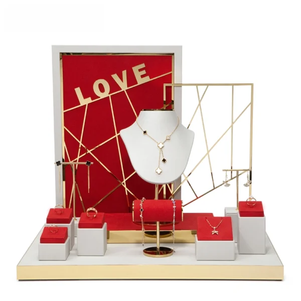 Metal Silk Jewelry Display